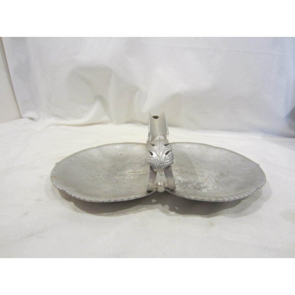 CONTINENTAL hand wrought hammered aluminum 539 basket VINTAGE